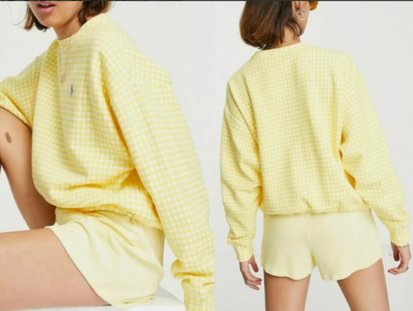 Ralph Lauren Sweatshirt POLO RALPH LAUREN Gingham Check Sweatshirt Karo Swe günstig online kaufen