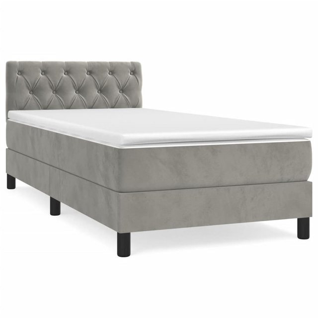 vidaXL Boxspringbett Bett Boxspringbett mit Matratze Samt (80 x 200 cm, Hel günstig online kaufen