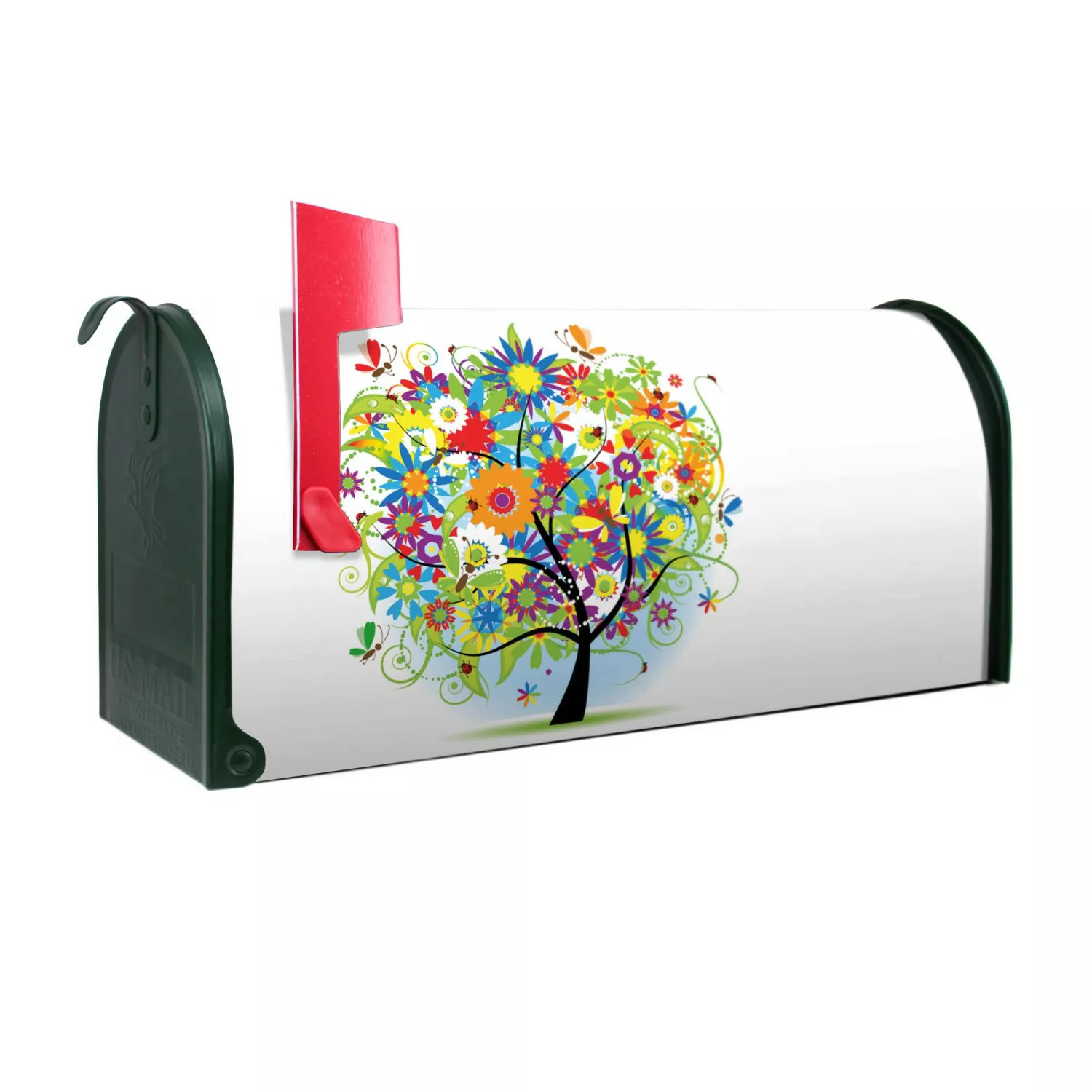 Banjado Amerikanischer Briefkasten Grün 48x22x16cm US Mailbox Letterbox Pos günstig online kaufen