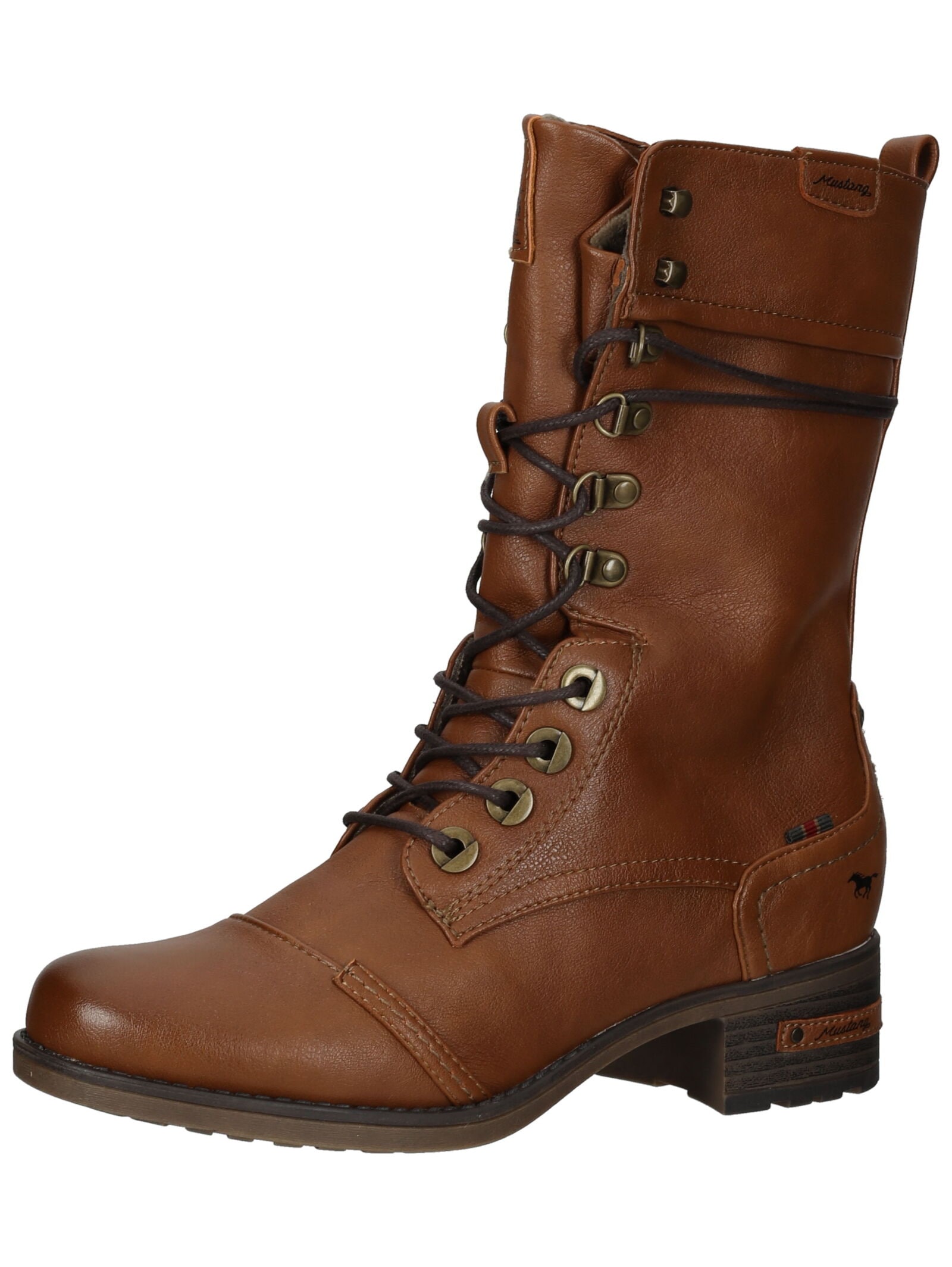 Mustang Shoes Schnürstiefel "Mustang Shoes Stiefel Lederimitat" günstig online kaufen