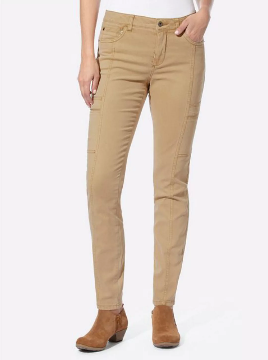 heine Jerseyhose Twill-Hose Innenbeinlänge ca. 77 cm günstig online kaufen