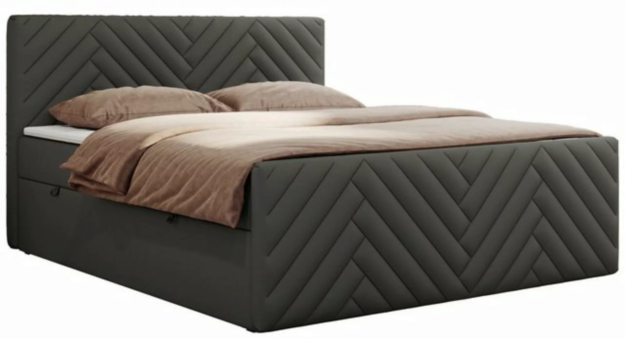 MKS MÖBEL Boxspringbett PARIS DUO (Packung, Set, Doppelbett, Zwei Bettkäste günstig online kaufen