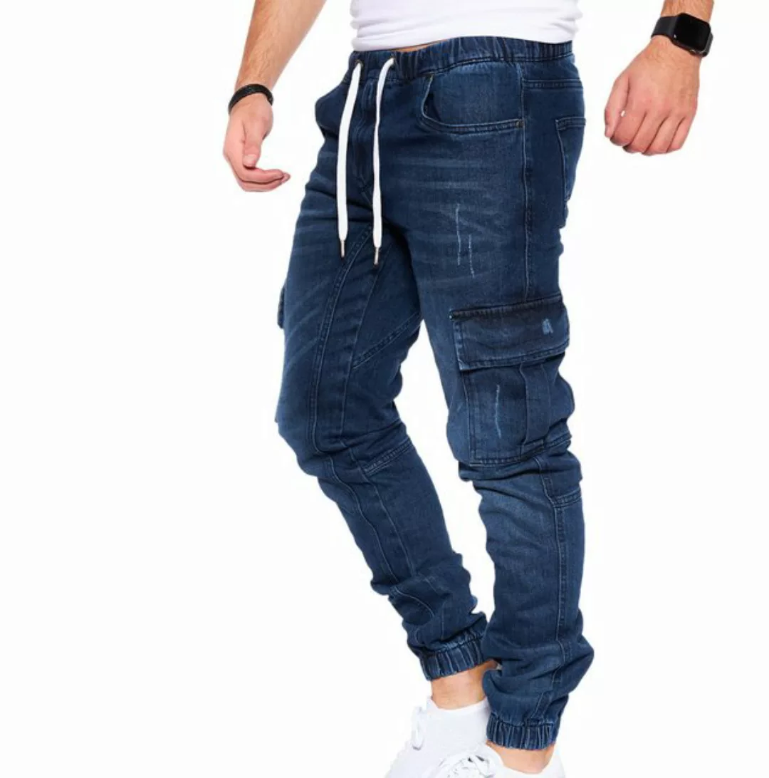 Styleko Cargohose Cargo Jeans Herren Cargohose für Herren Jeans stretch Car günstig online kaufen