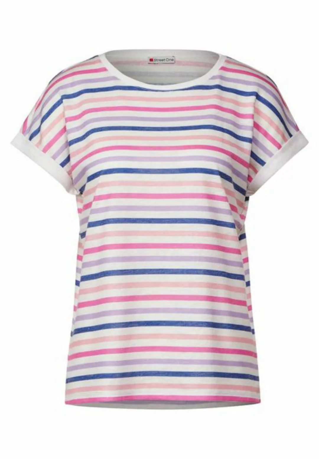 STREET ONE T-Shirt LS_small multicolor stripe shi günstig online kaufen