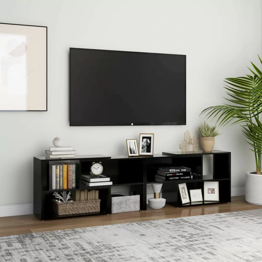 Tv-schrank Schwarz 149x30x52 Cm Spanplatte günstig online kaufen