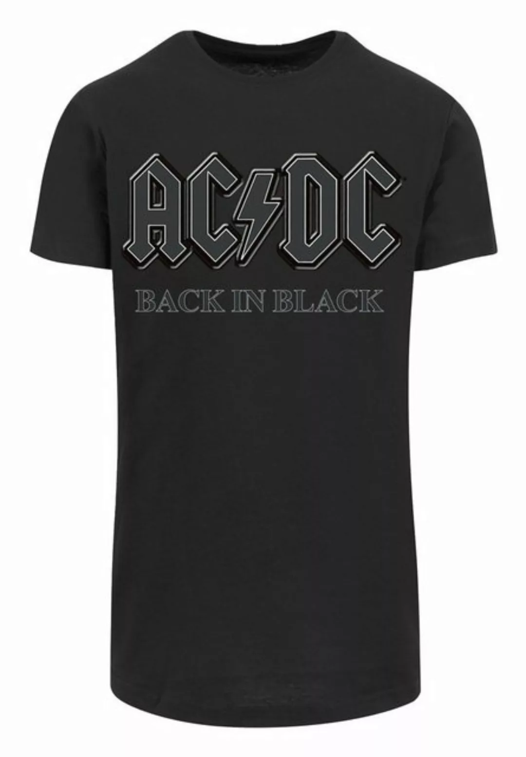 F4NT4STIC T-Shirt PLUS SIZE ACDC Back in Black Print günstig online kaufen