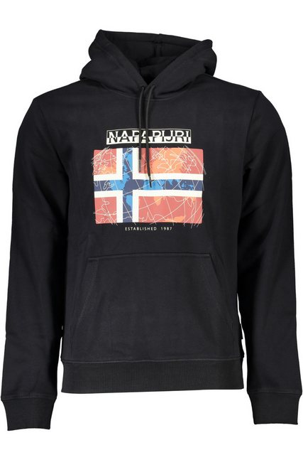 Napapijri Sweatshirt Herren Kapuzen-Sweatshirt Schwarz: Regular Fit mit günstig online kaufen