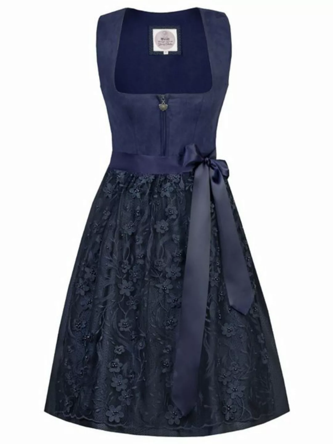 MarJo Trachtenkleid Mini Dirndl 2tlg. 58 cm ISA deep ocean blue günstig online kaufen