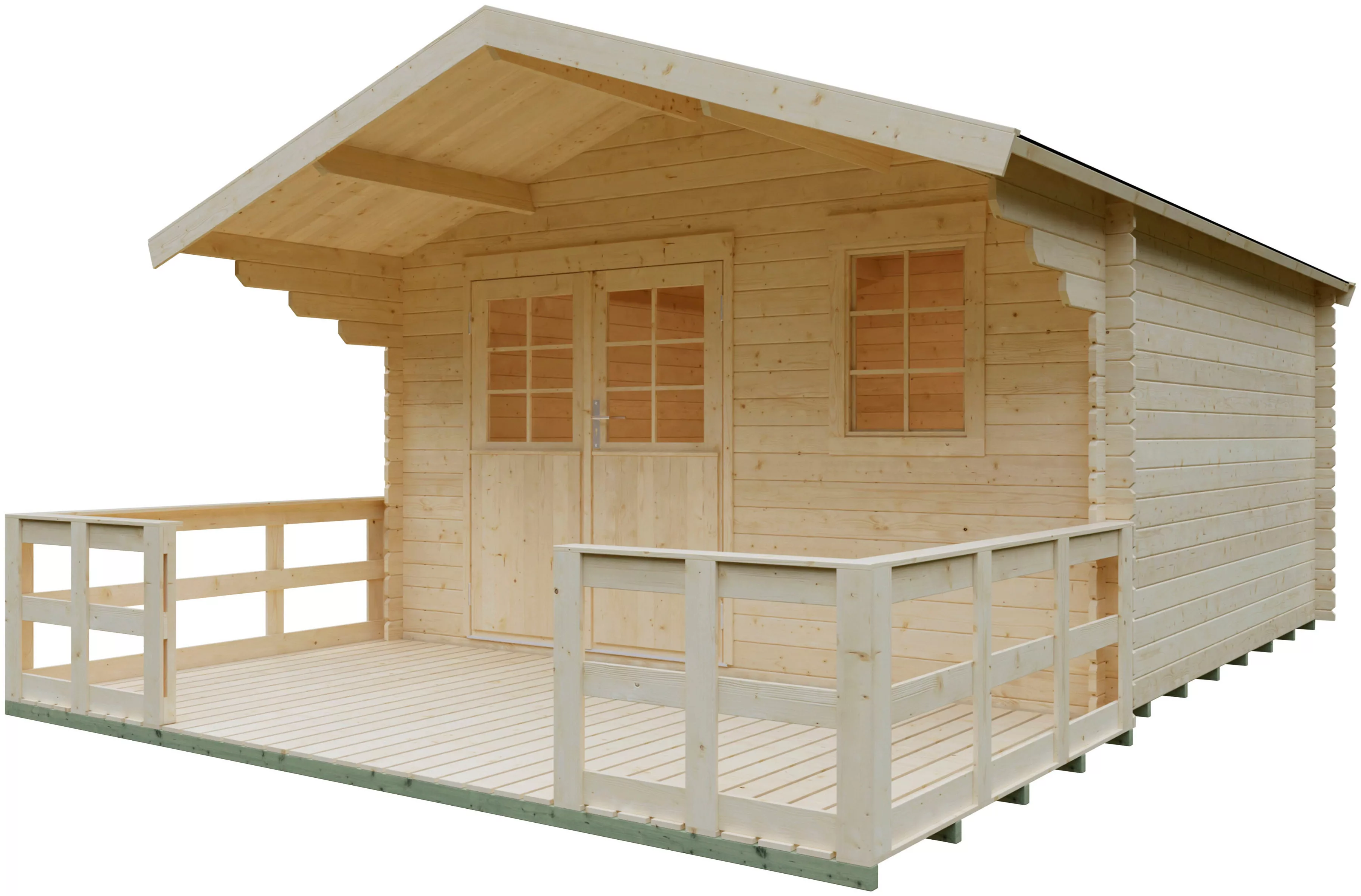 KONIFERA Gartenhaus "Kallenberg 3", (Set), mit Vordach und Terrasse günstig online kaufen
