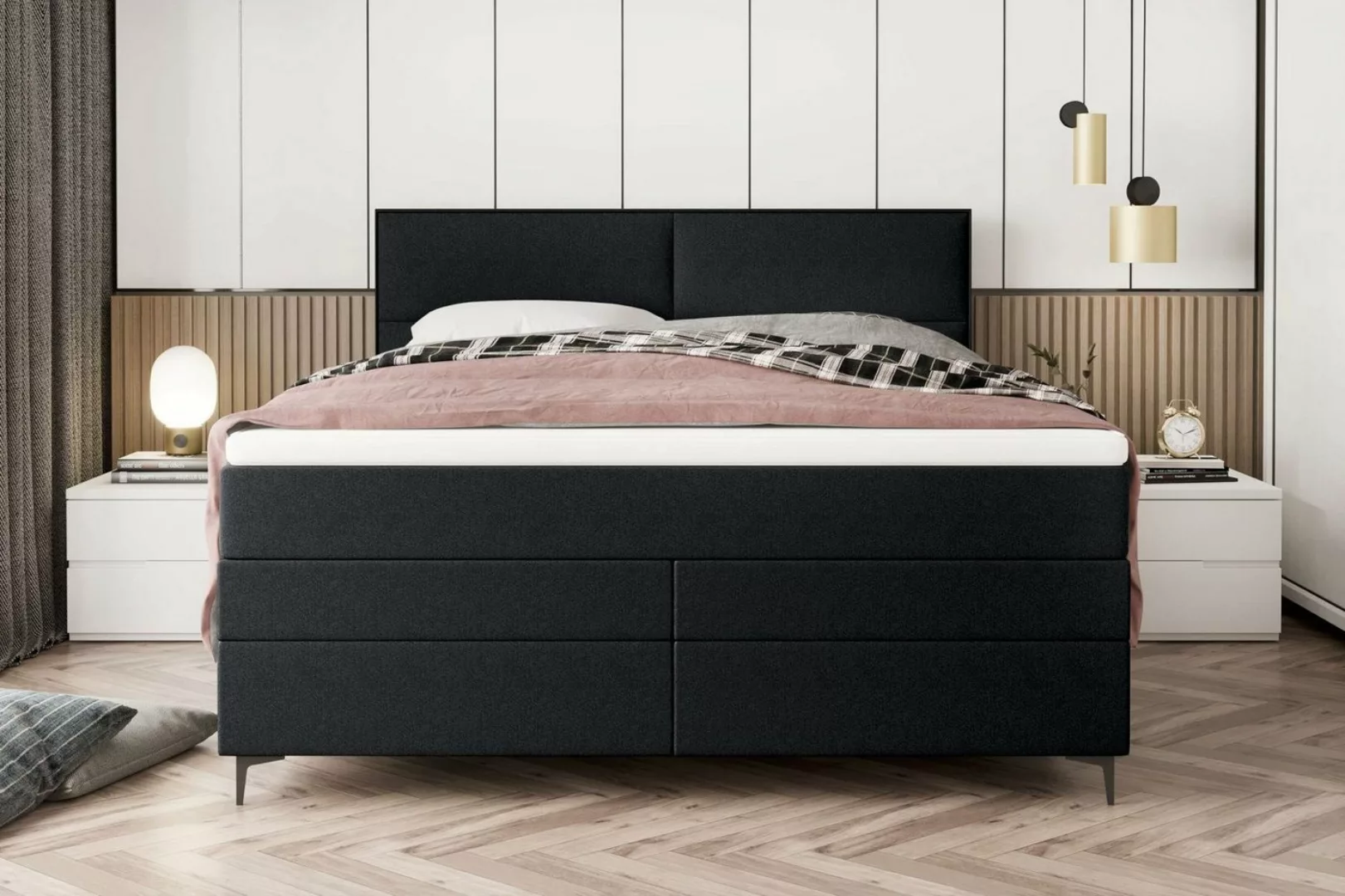 Stylefy Boxspringbett Maximus (Schlafzimmerbett, Bett), 140/160/180 x 200 c günstig online kaufen