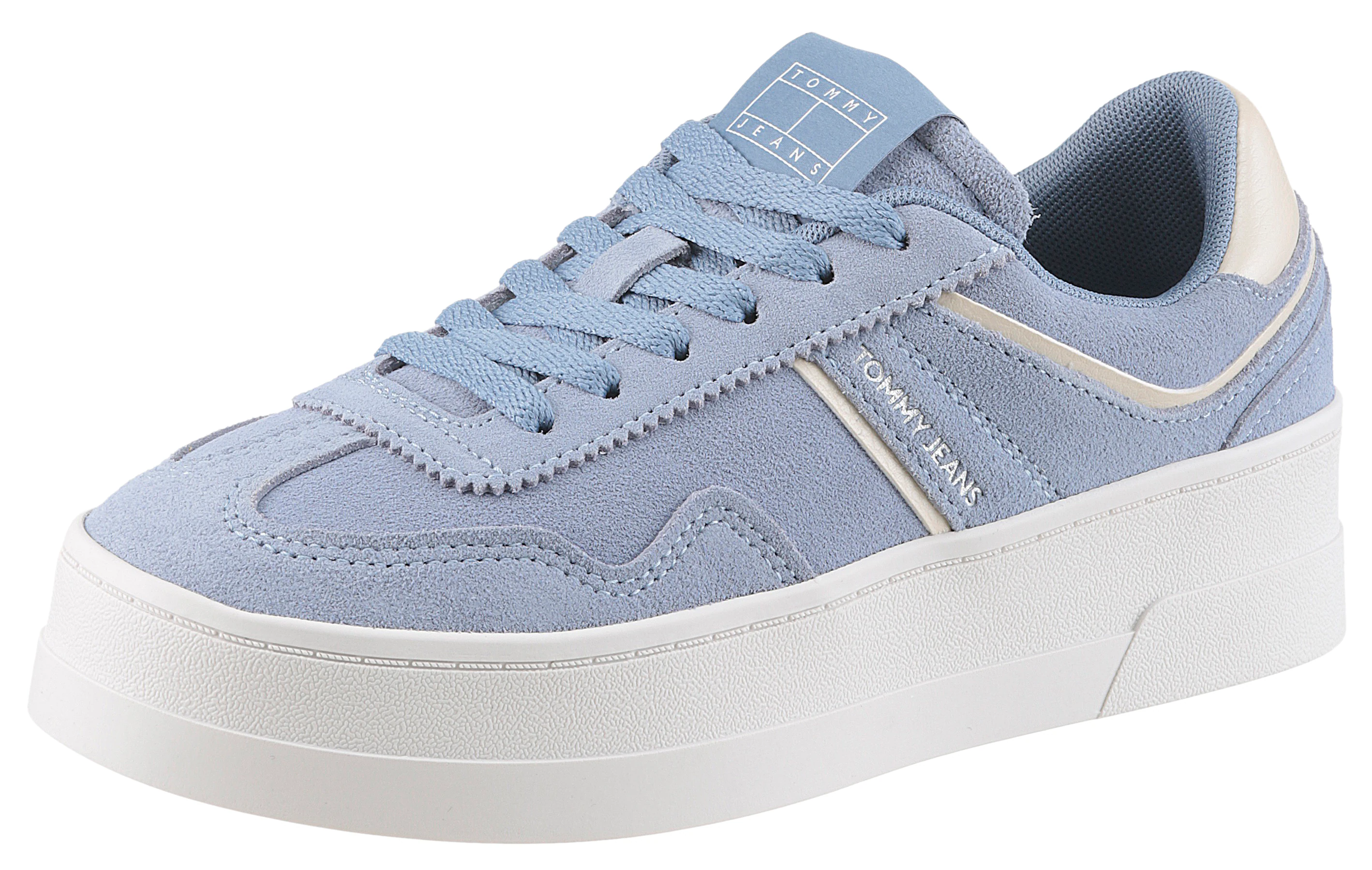 Tommy Jeans Plateausneaker "THE GREENWICH FLATFORM ELEVATED", Schnürschuh, günstig online kaufen