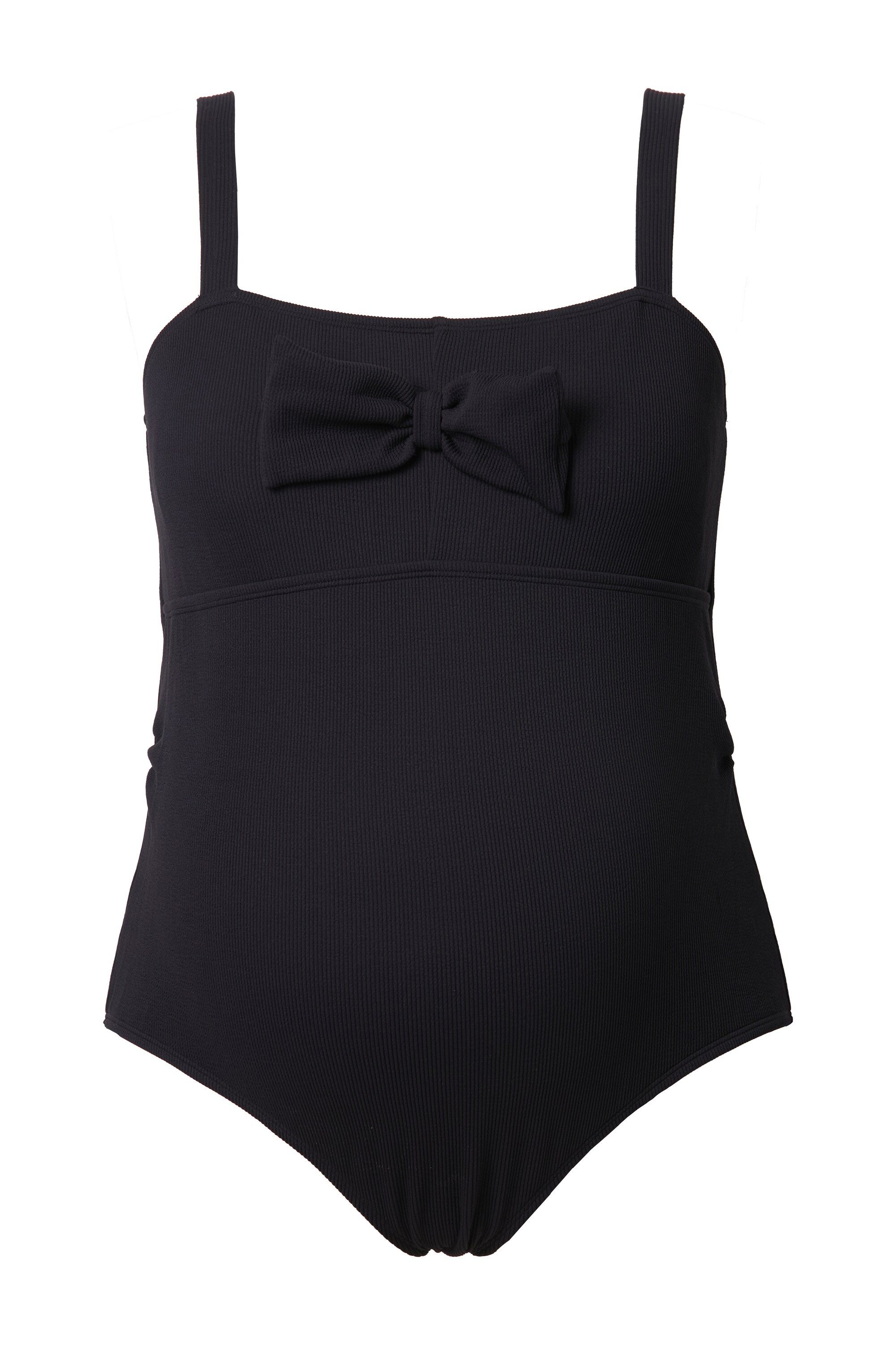 Ulla Popken Badeanzug Bellieva-Badeanzug Softschalen Zierschleife günstig online kaufen