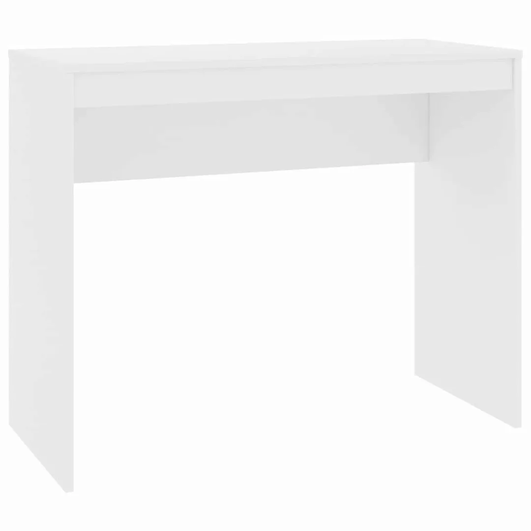 furnicato Schreibtisch Weiß 90x40x72 cm Holzwerkstoff günstig online kaufen