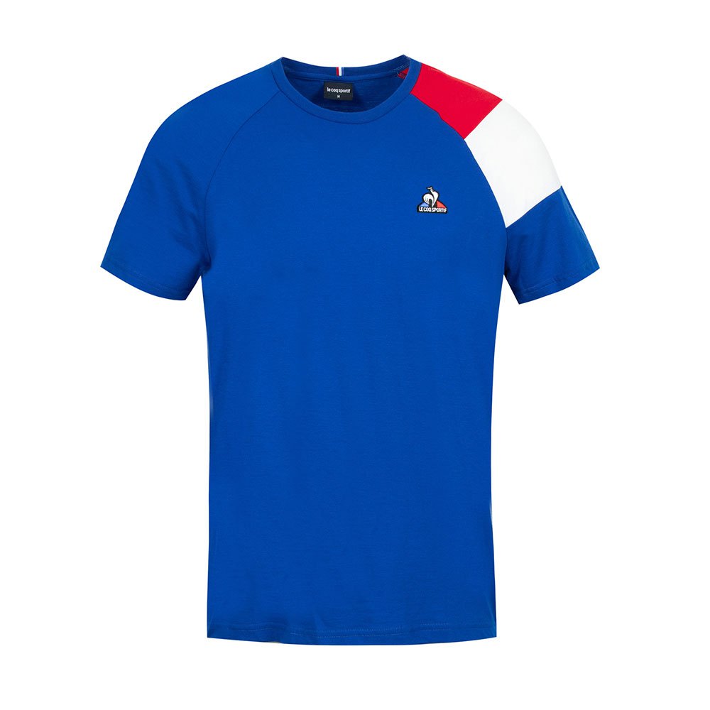 Le Coq Sportif Bat N°1 Kurzärmeliges T-shirt 2XL Blue Electro / Red Electro günstig online kaufen