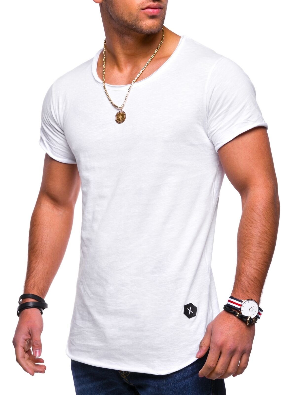 behype T-Shirt "DUST", (1 tlg.), mit Rundhals-Ausschnitt günstig online kaufen