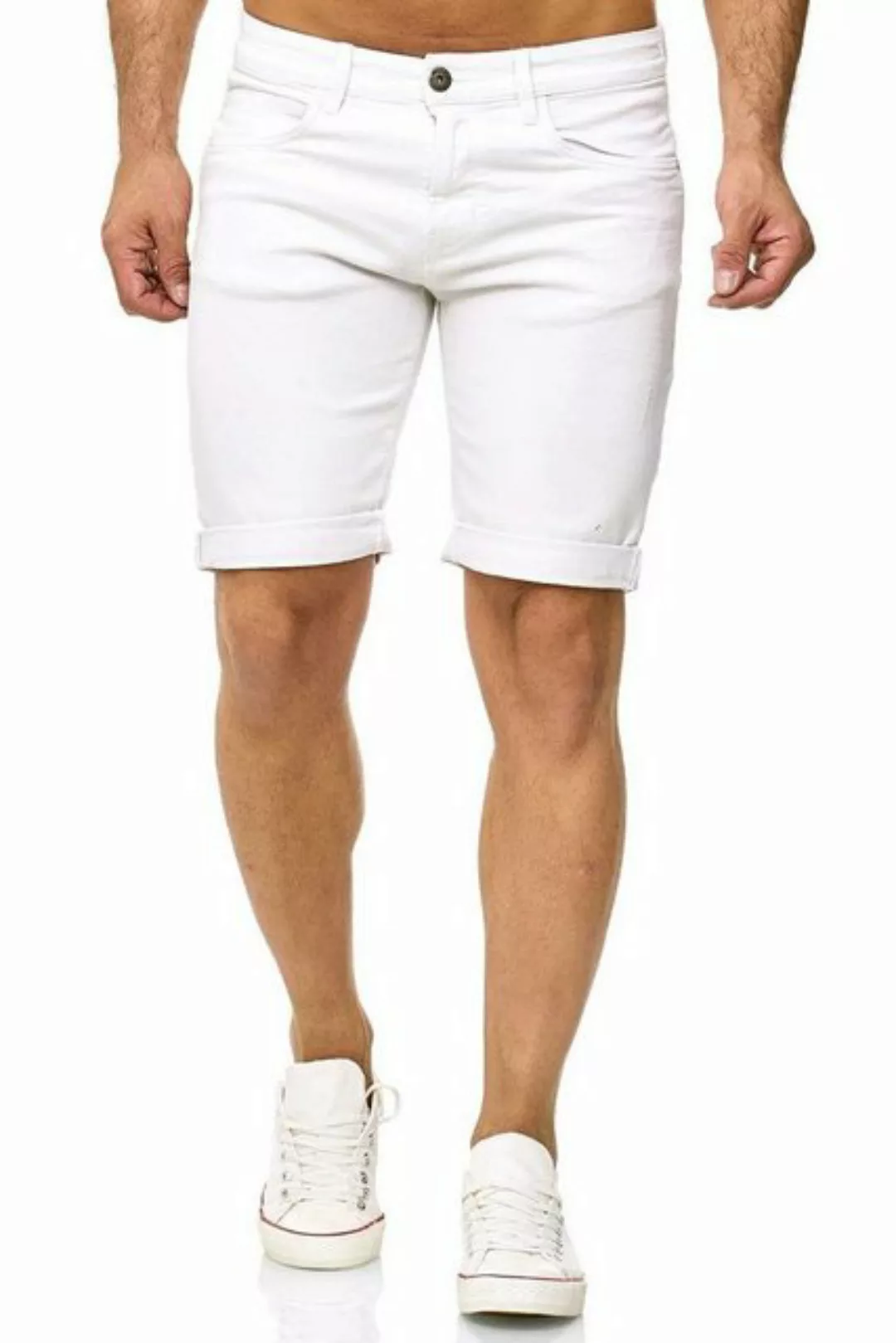 Indicode Shorts Kaden Jeans im Used Look günstig online kaufen