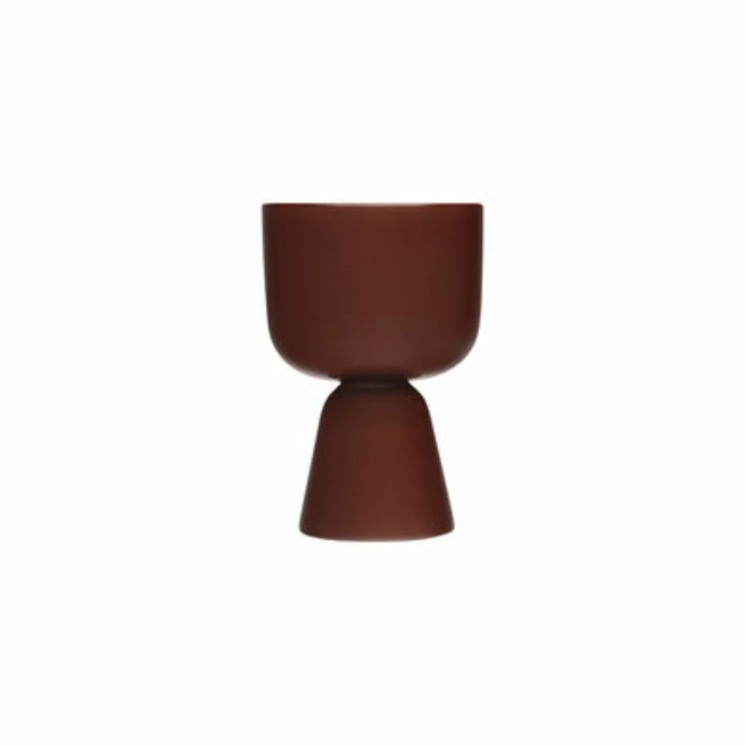 Blumentopf Nappula keramik braun / Ø 23 x H 15,5 cm - Iittala - Braun günstig online kaufen