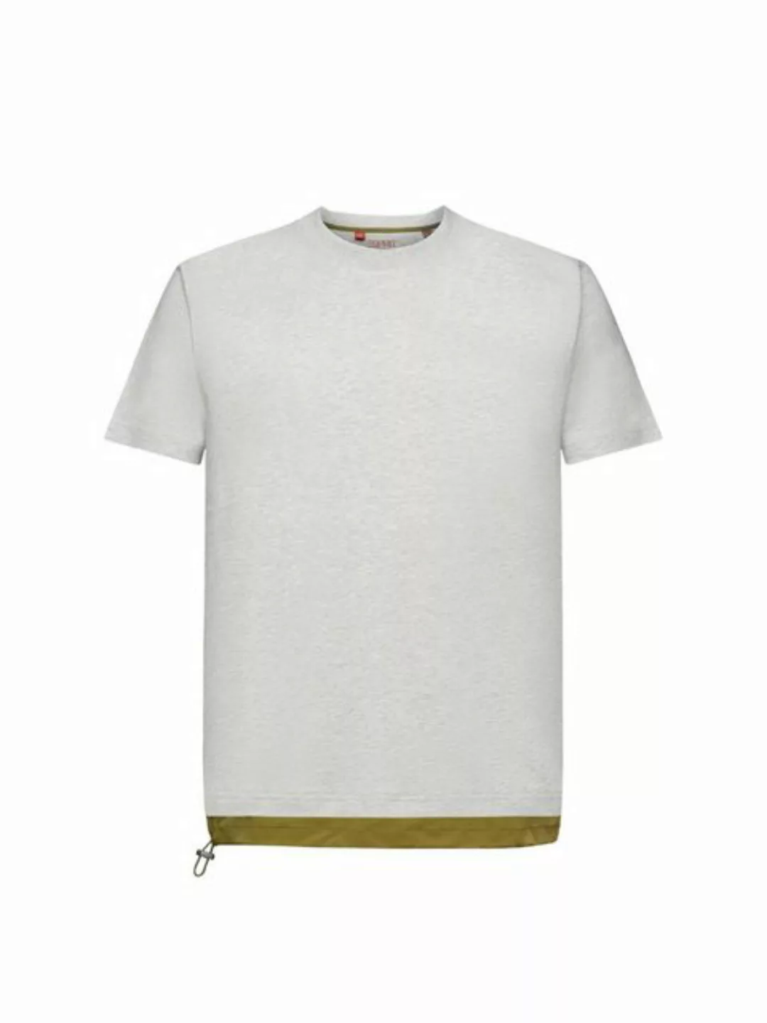 Esprit T-Shirt T-Shirt aus Baumwolljersey mit Kordelzug (1-tlg) günstig online kaufen