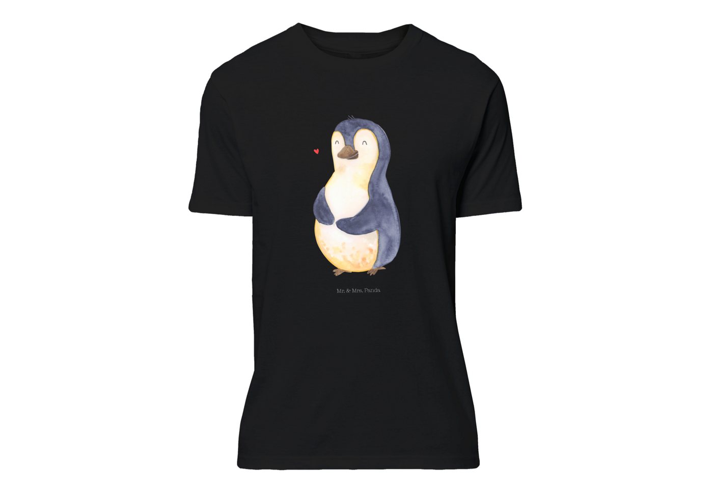 Mr. & Mrs. Panda T-Shirt Pinguin Diät - Schwarz - Geschenk, Jubiläum, Motiv günstig online kaufen