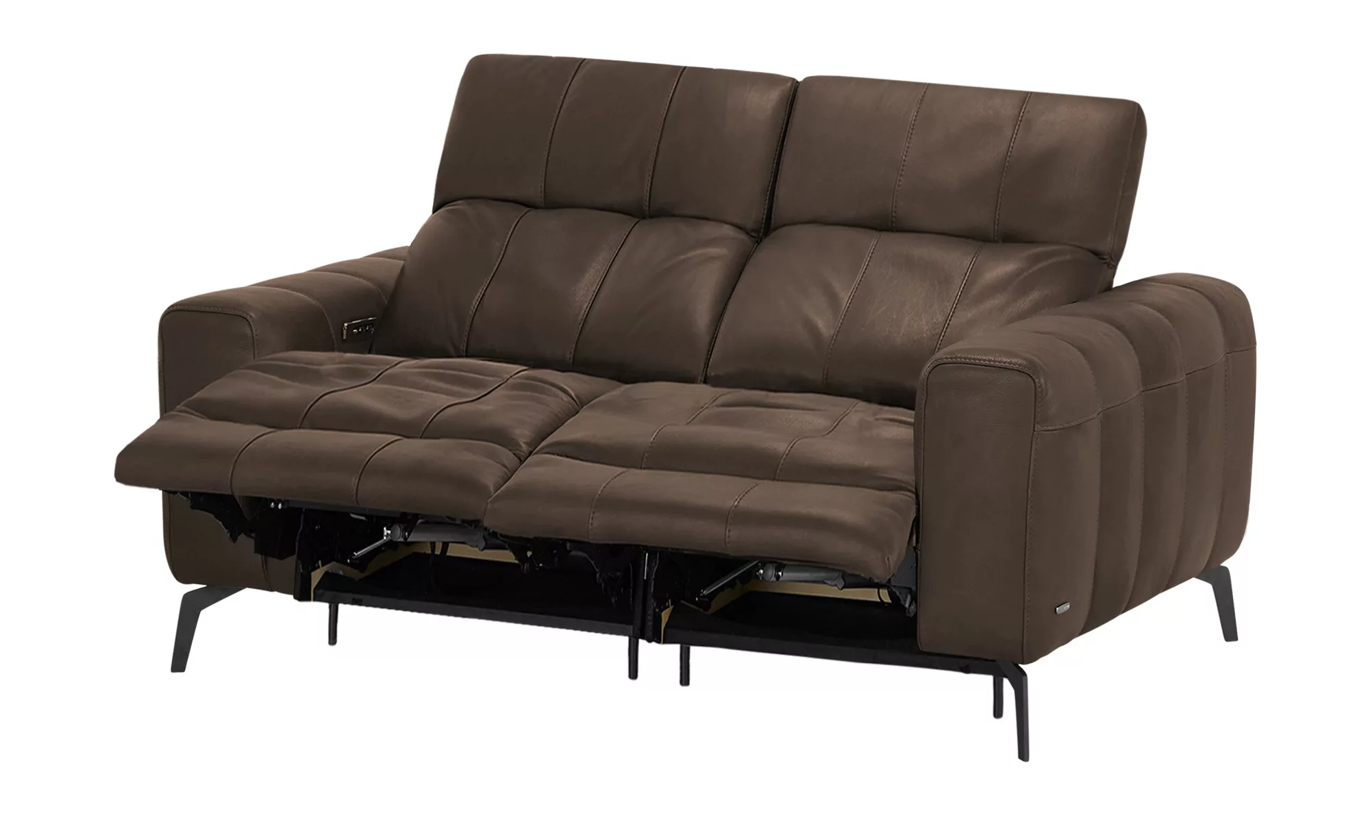 Natuzzi Editions Ledersofa mit Kopfteilverstellung Portento ¦ braun ¦ Maße günstig online kaufen