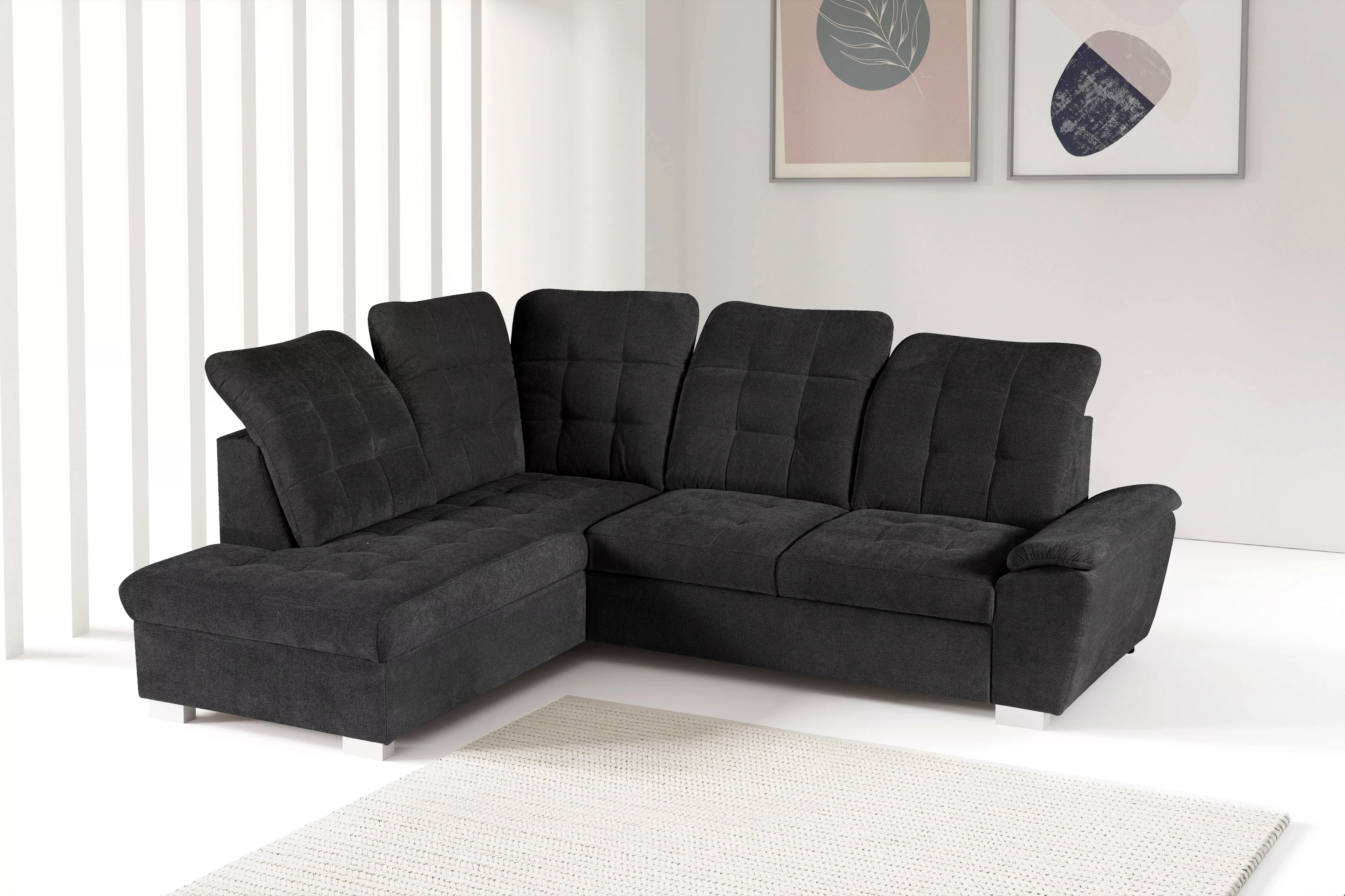 WERK2 Ecksofa "Brindisi, Multifunktion, bequem & komfortabel, Breite 263cm, günstig online kaufen