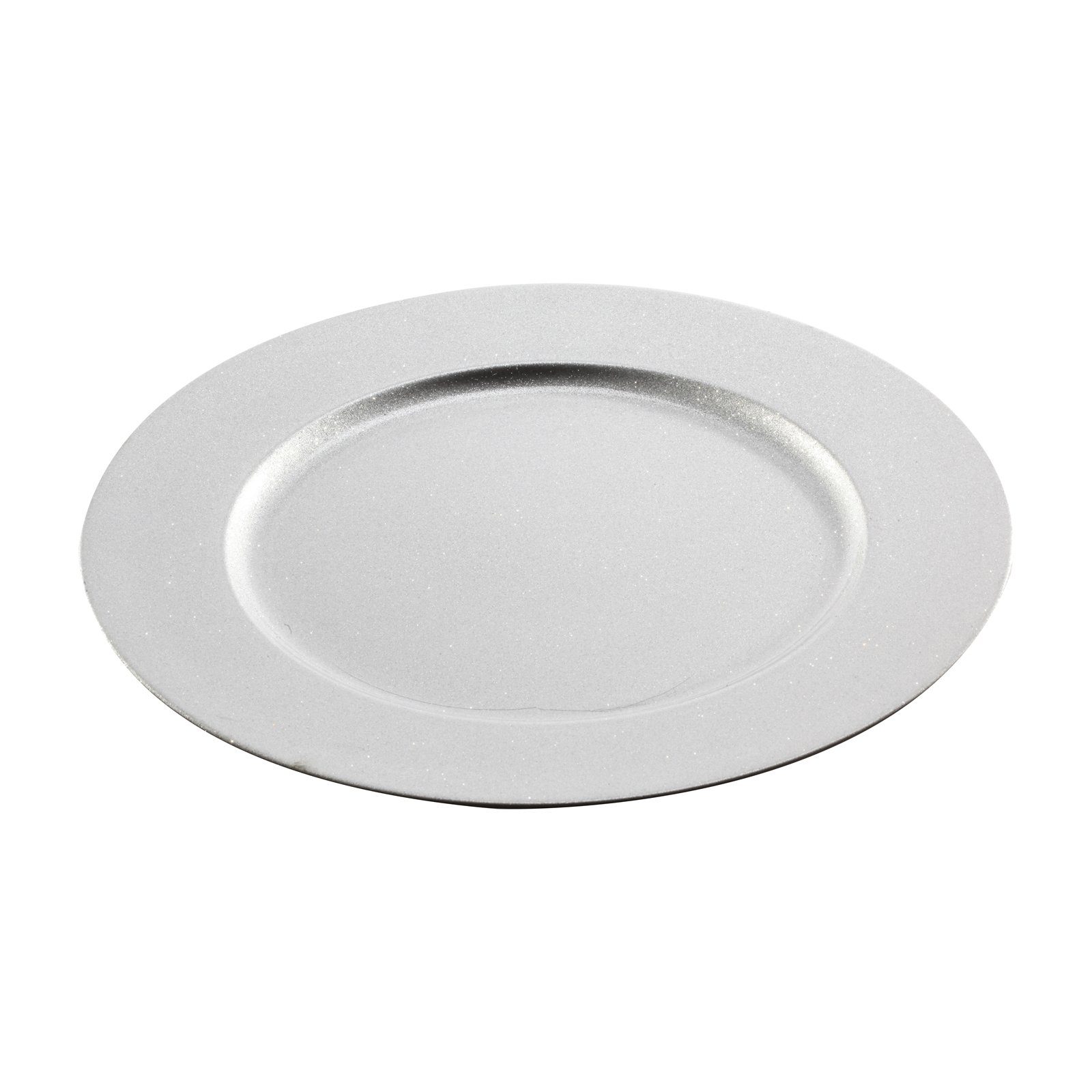 HTI-Living Dekoteller Dekoteller Glitter Silber (Stück, günstig online kaufen