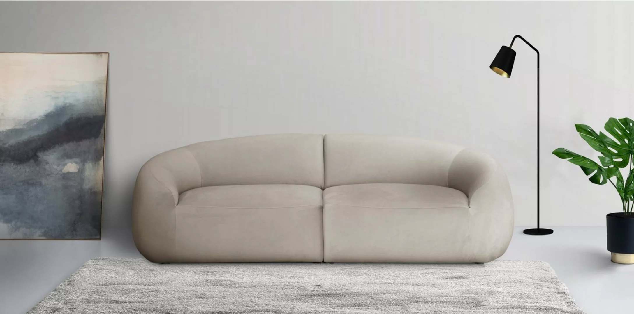 LeGer Home by Lena Gercke Big-Sofa "Yani", organische Form, auch in Bouclé günstig online kaufen