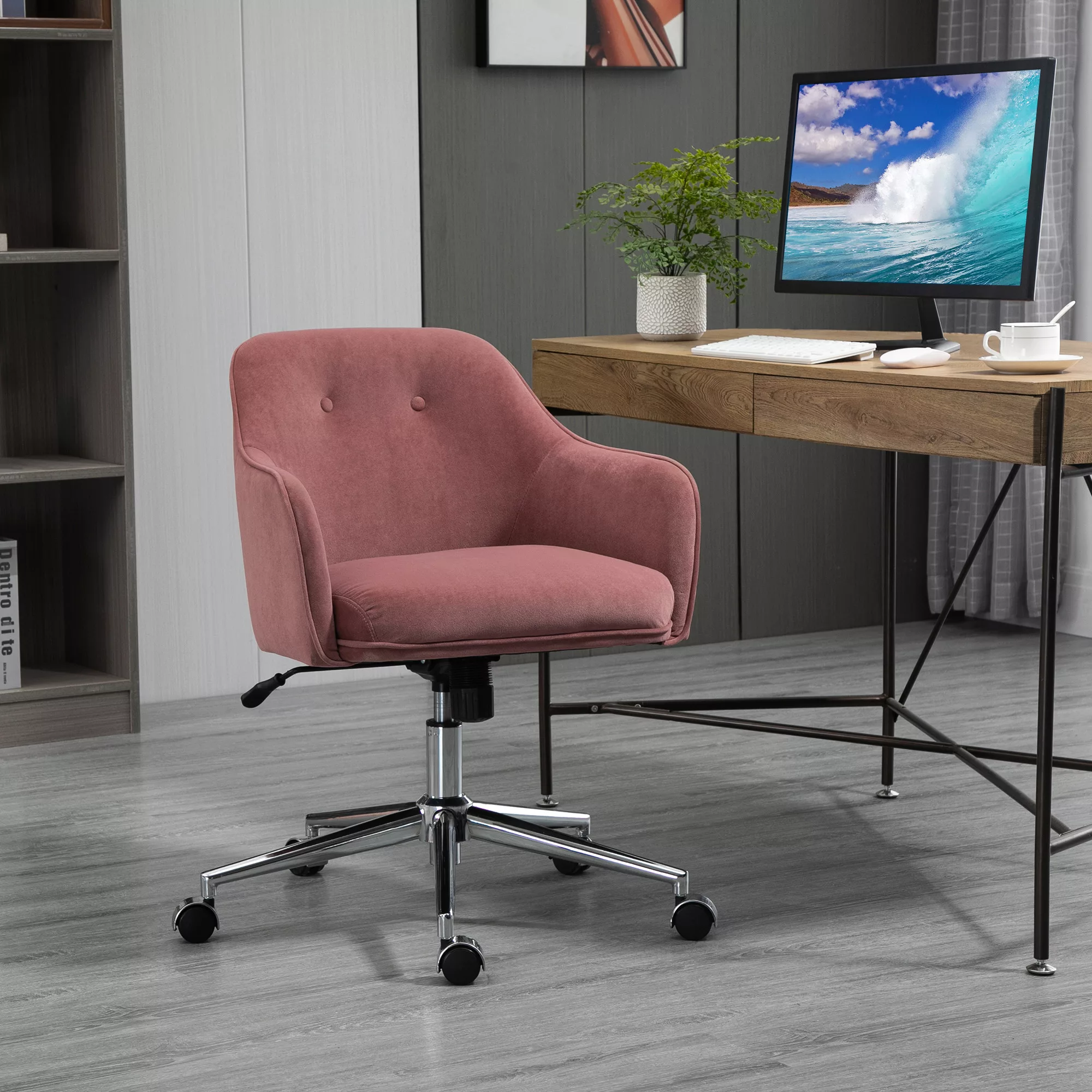 Vinsetto Bürostuhl  Schreibtischstuhl mit Wippenfunktion, höhenverstellbar, günstig online kaufen
