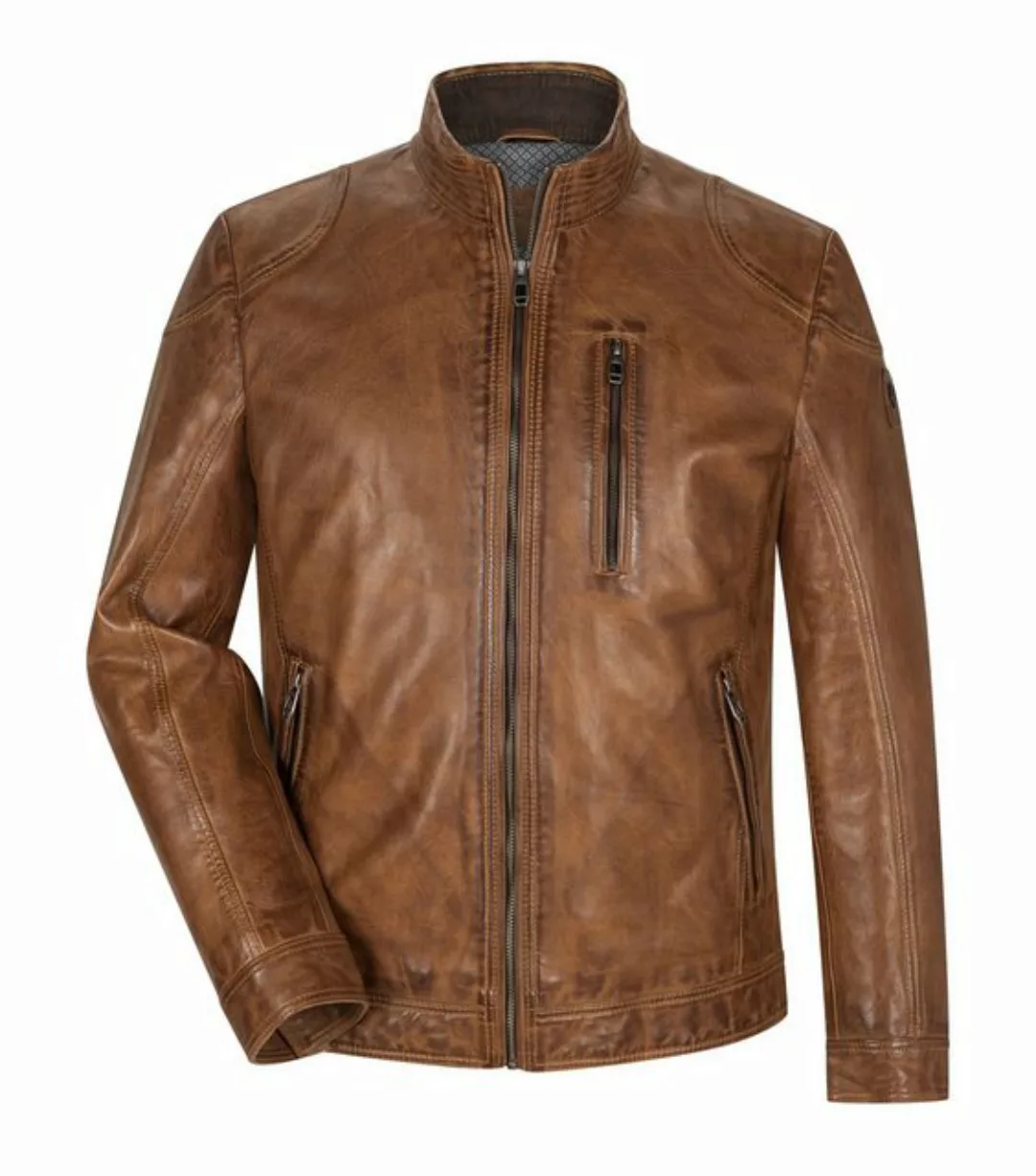 Milestone Lederjacke MS-Pepino Milestone - Herren Lederjacke Lammnappa cogn günstig online kaufen