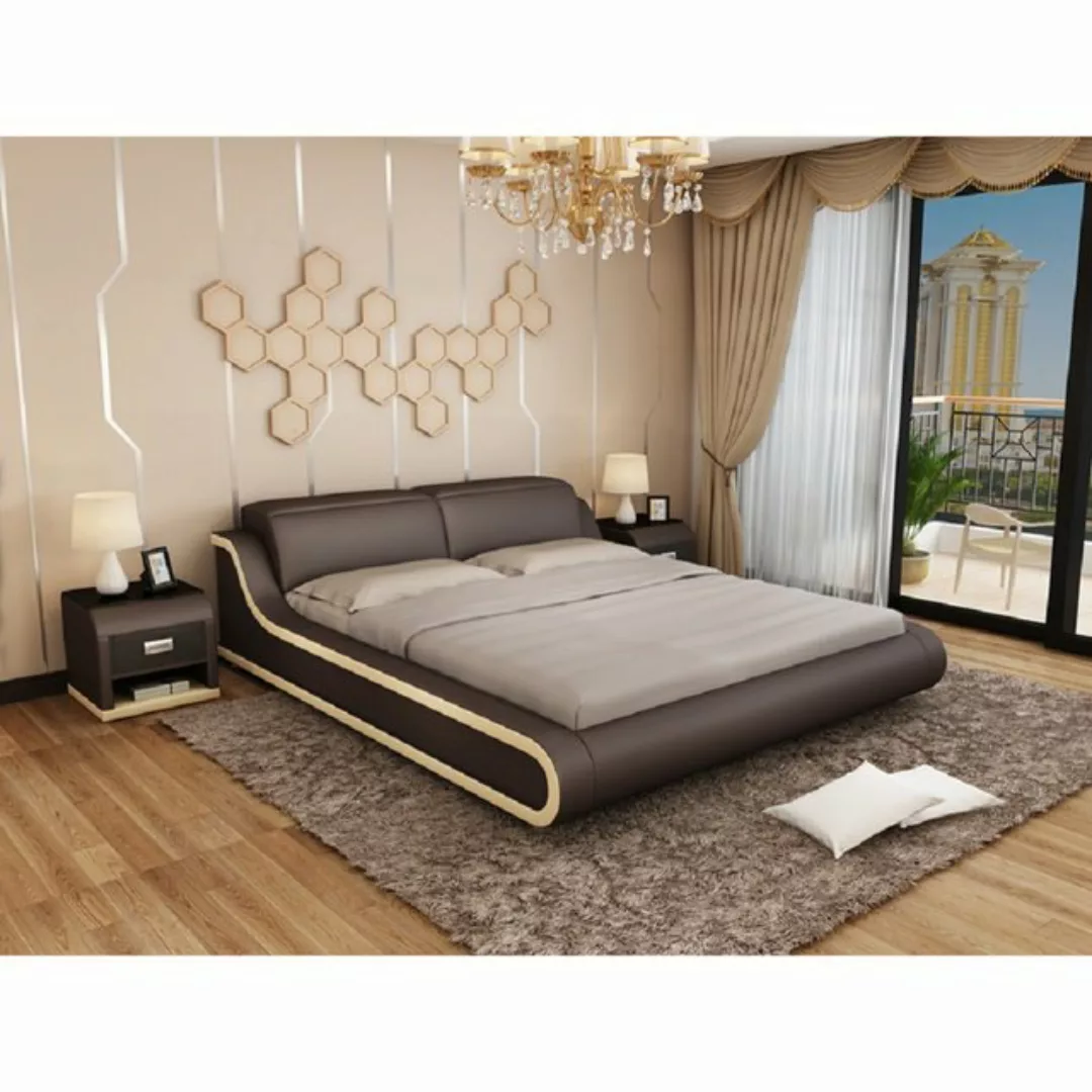 JVmoebel Bett Bett Polster Design Luxus Doppel Hotel Betten Schlaf Zimmer L günstig online kaufen