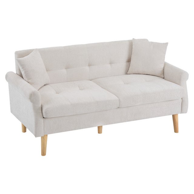 HAUSS SPLOE Ecksofa Schlafsofa Polstersofa mit 15cm dicken Kissen, Chenille günstig online kaufen