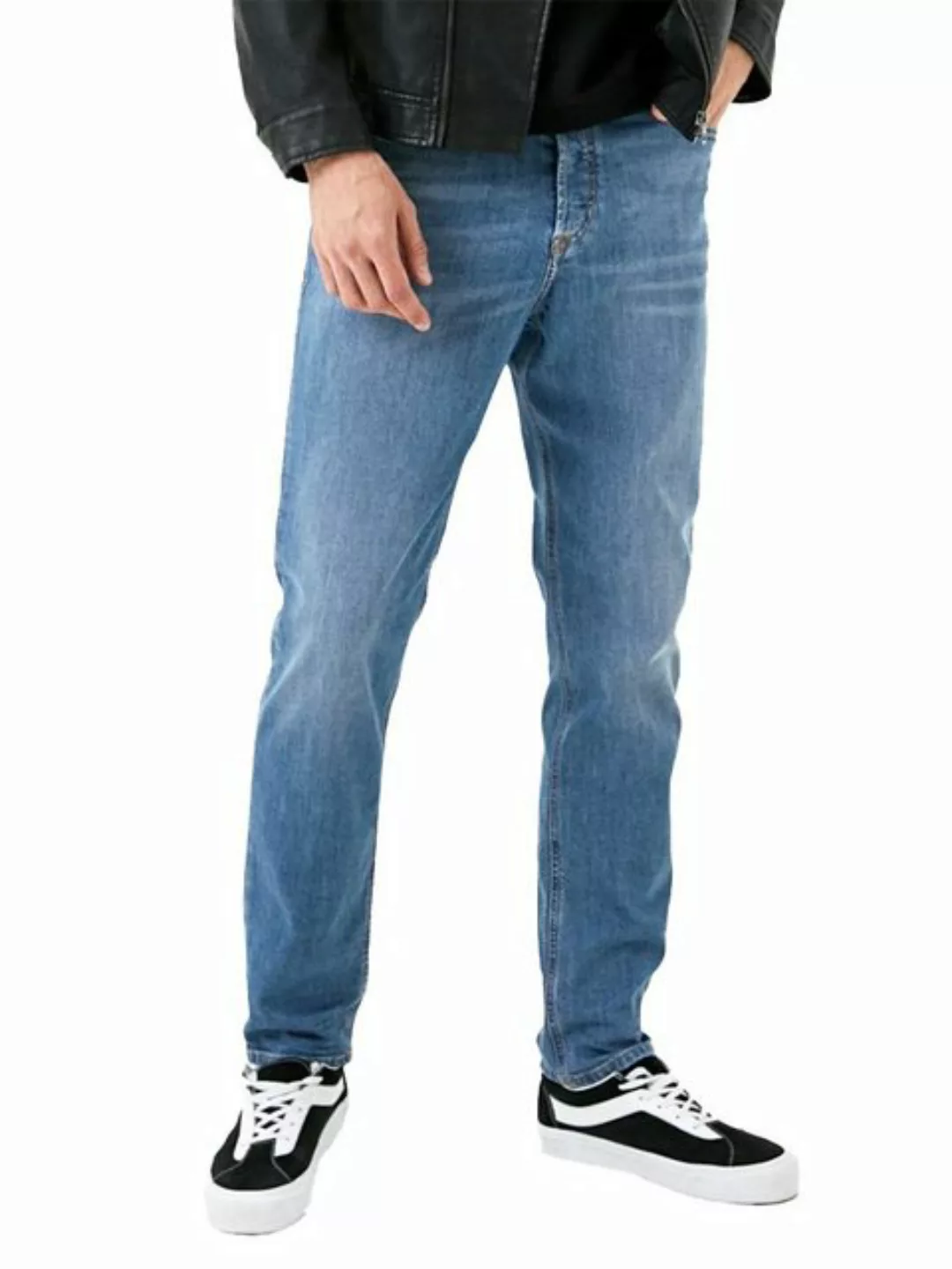 Diesel Straight-Jeans Hellblaue Regular Vintage Hose - D-Viker 09C66 günstig online kaufen