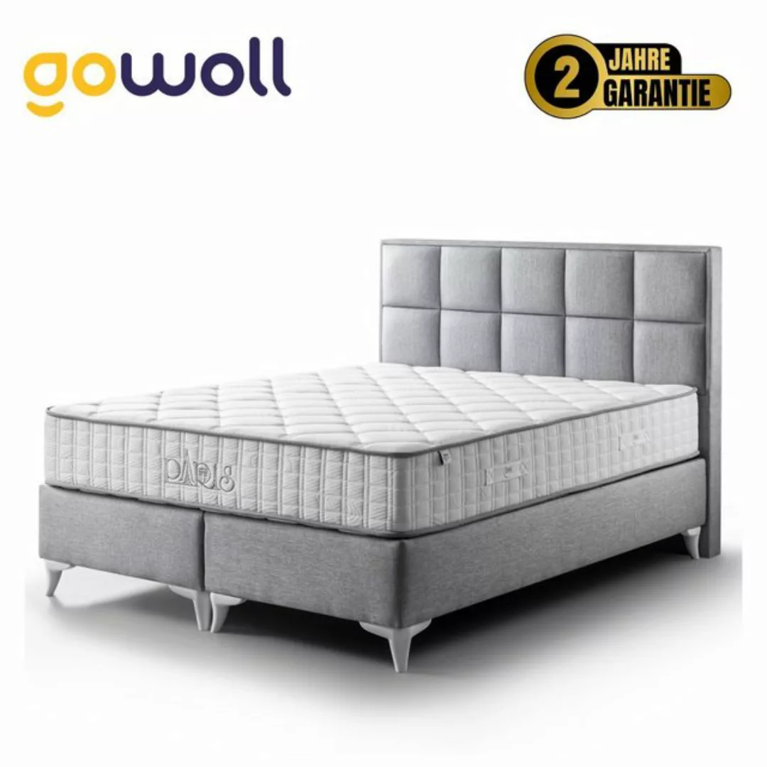 gowoll Boxspringbett Paris Bett Set mit Matratze Stauraum Bett mit Bettkäst günstig online kaufen