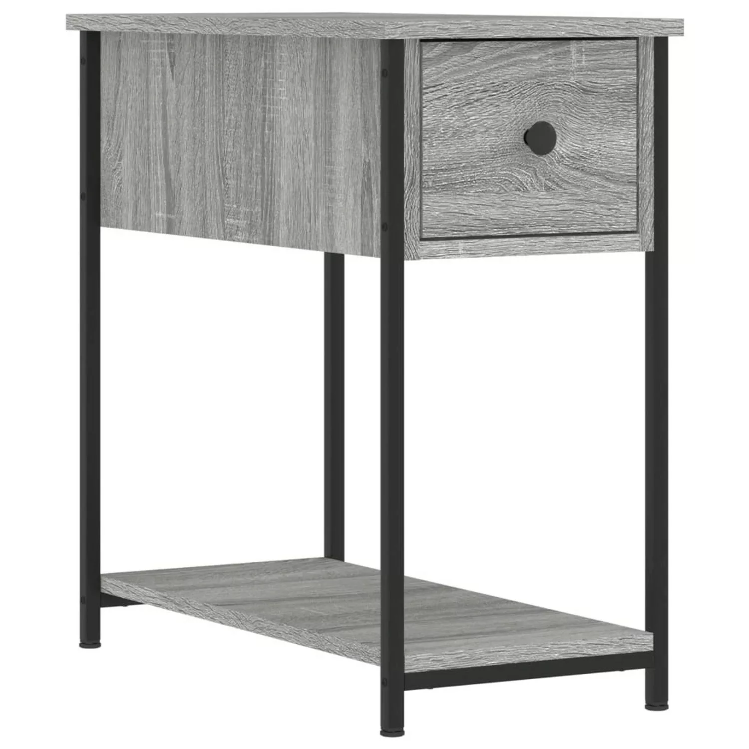 vidaXL Nachttisch Grau Sonoma-Eiche 30x60x60 cm Holzwerkstoff günstig online kaufen