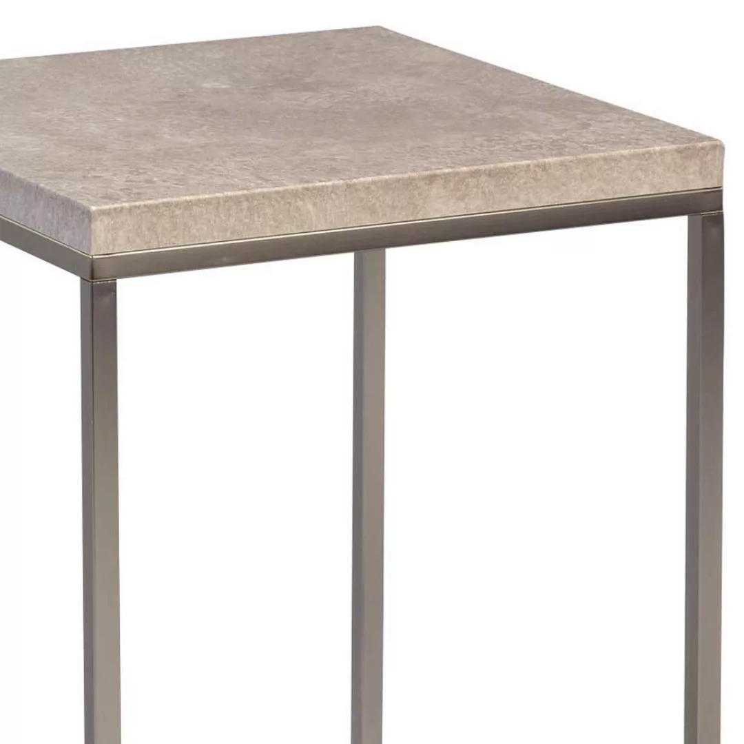 Tischchen in Beton Grau Metall günstig online kaufen