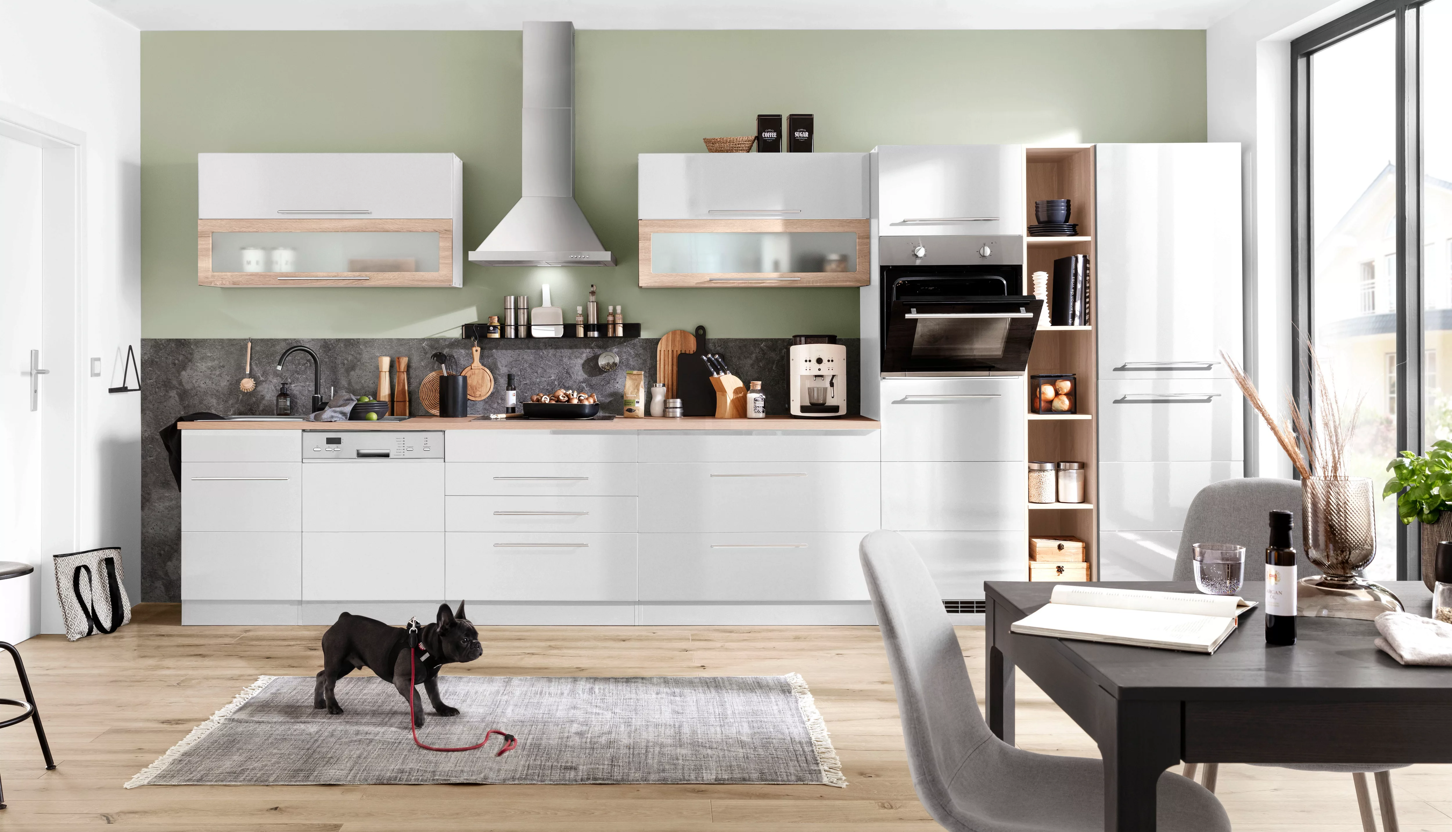 KOCHSTATION Küchenzeile "KS-Wien", Breite 440 cm, wahlweise mit E-Geräten u günstig online kaufen
