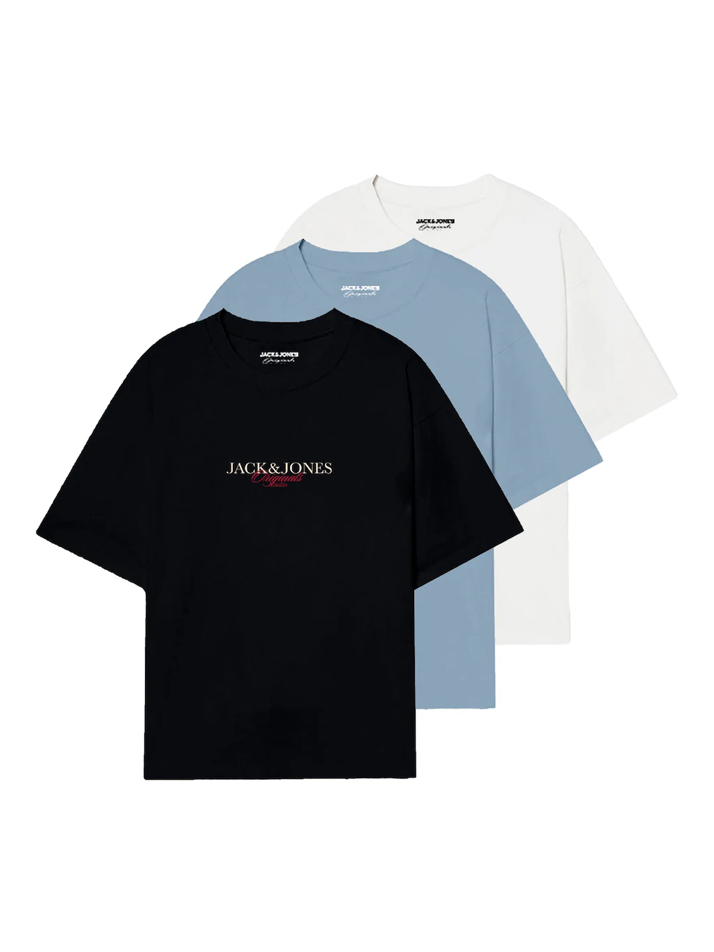 Jack & Jones Rundhalsshirt "JORBILLYBURG TEE SS CN 3PK MP FST", (Packung, 3 günstig online kaufen