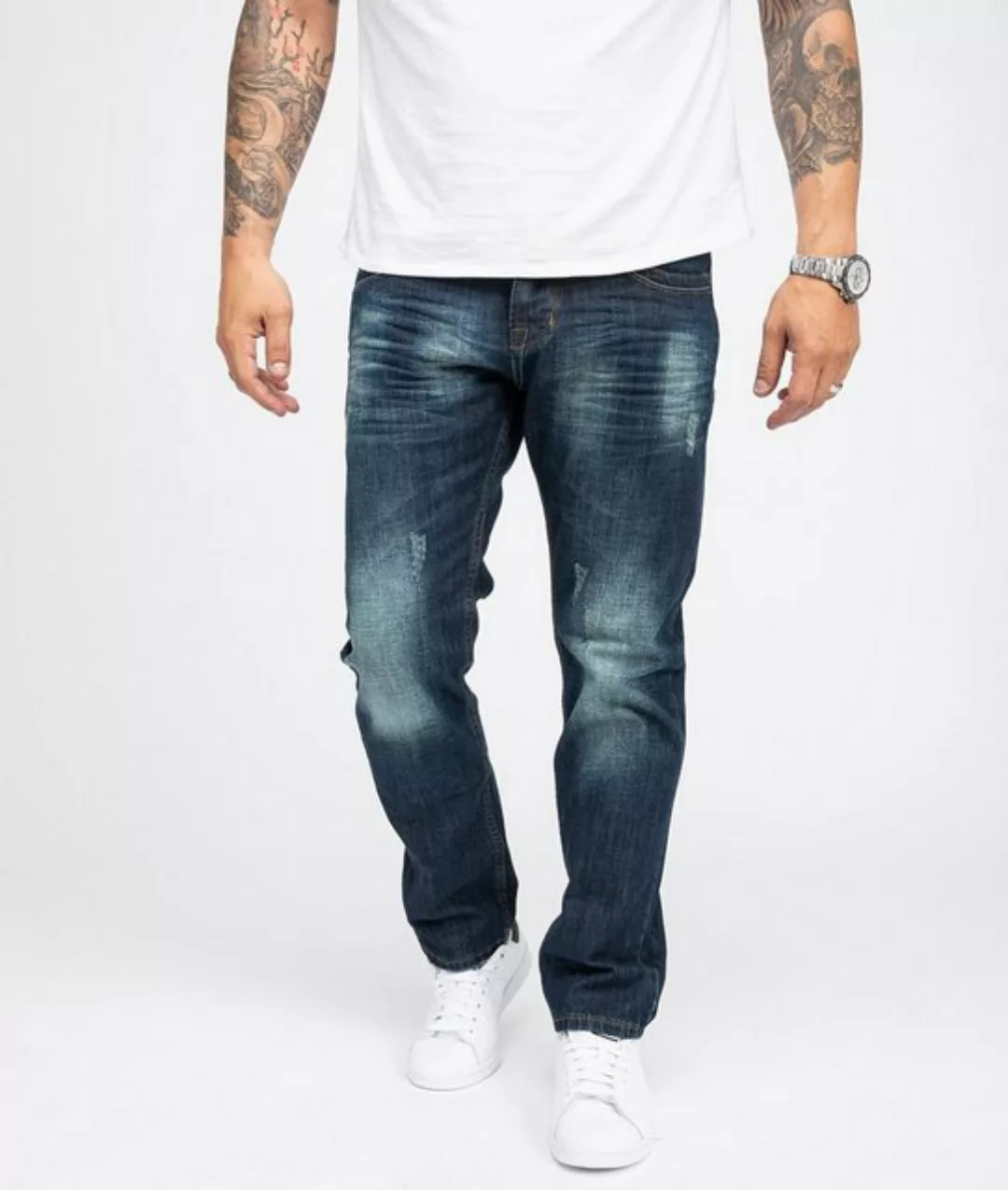 Rock Creek Straight-Jeans Herren Jeans Regular Fit Blau RC-2103 günstig online kaufen