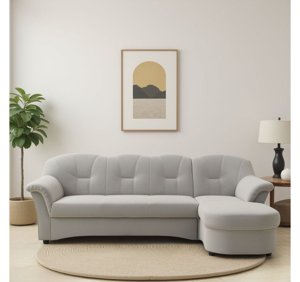 DOMO collection Ecksofa "Flores Schlafsofa, B/T/H: 233/142/86 cm, L-Form", günstig online kaufen