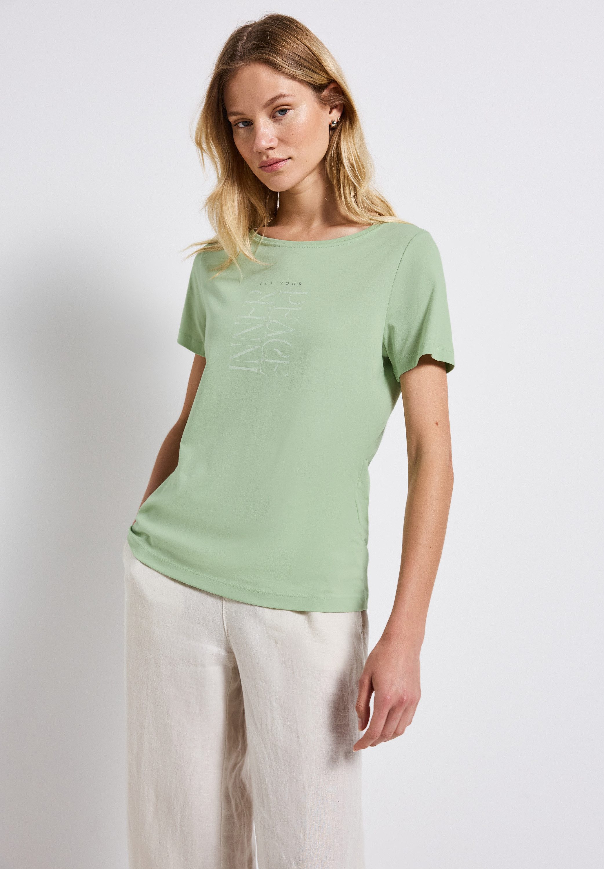 STREET ONE T-Shirt, im soften Baumwoll-Mix günstig online kaufen