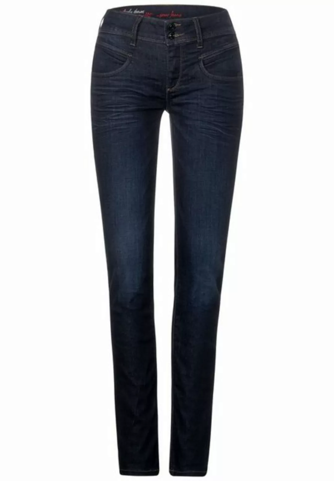 STREET ONE Regular-fit-Jeans Style QR Jane.mw.blue günstig online kaufen