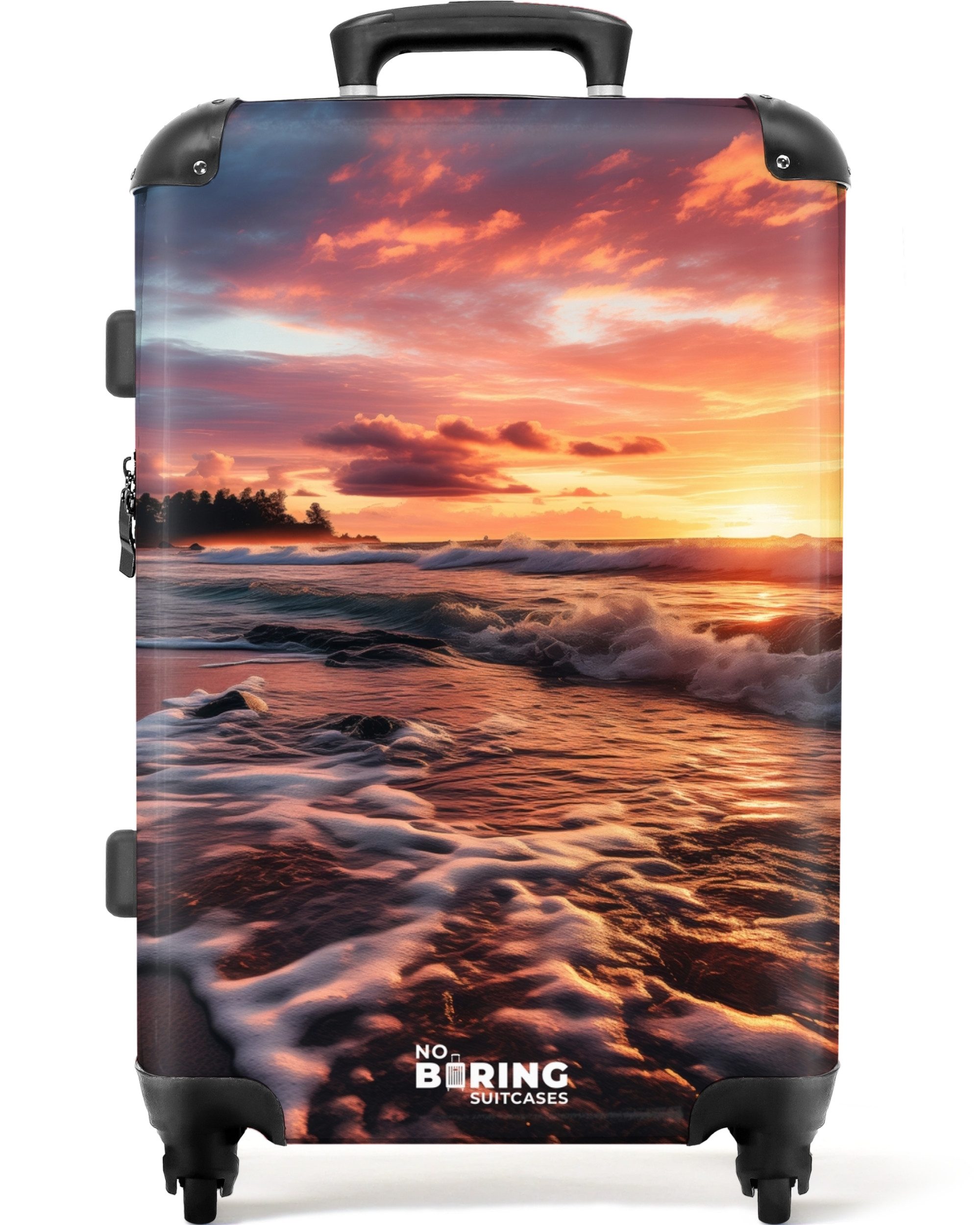 NoBoringSuitcases.com© Hartschalen-Trolley Meer bei Sonnenuntergang 67 günstig online kaufen
