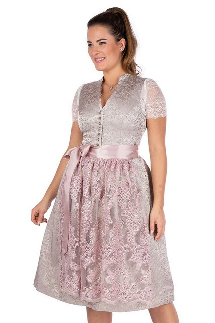 MarJo Dirndl Midi Dirndl 2tlg. - OTTILIE - champagner/rosé günstig online kaufen