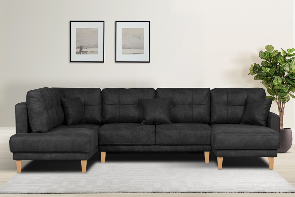 Home affaire Wohnlandschaft "TRIPLO U-Form wahlweise mit Schlaffunktion, B/ günstig online kaufen