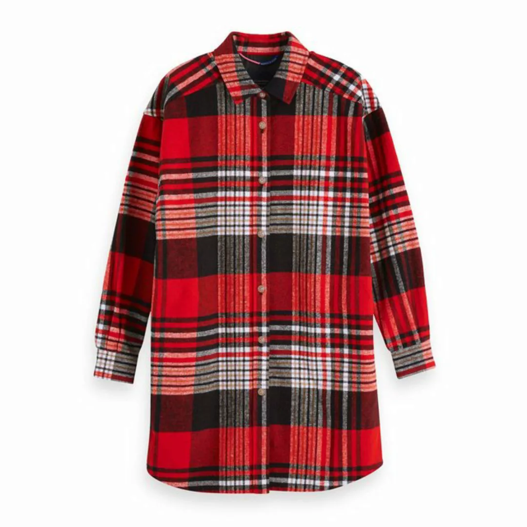 Maison Scotch Kurzarmhemd Maison Scotch Damen Hemdbluse Oversized Check Pat günstig online kaufen