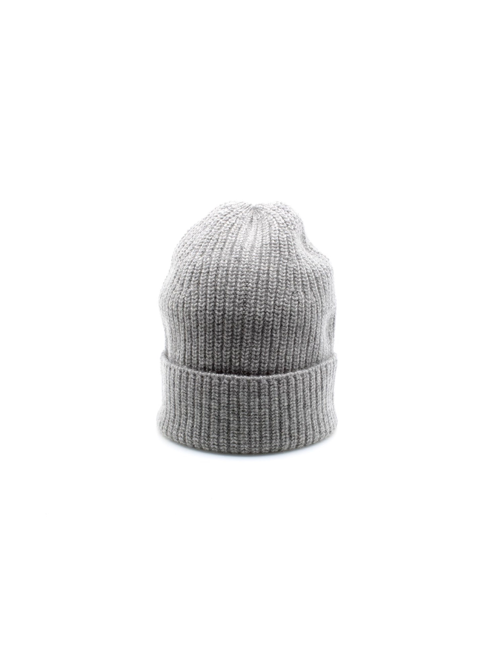 DANIELE FIESOLI Beanie Herren Asche 100% Cashmere günstig online kaufen