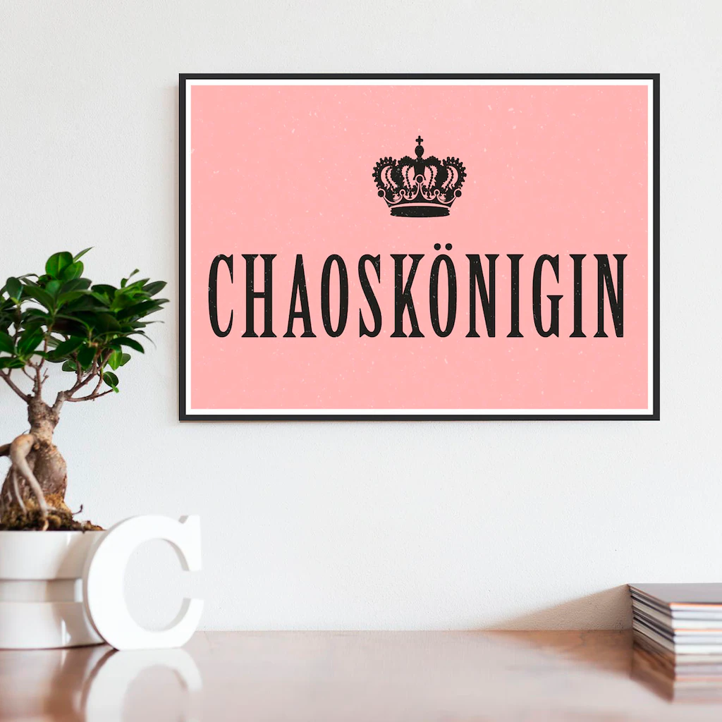 queence Metallbild "Chaoskönigin", (1 St.), Stahlschild, Blechschild, Chaos günstig online kaufen