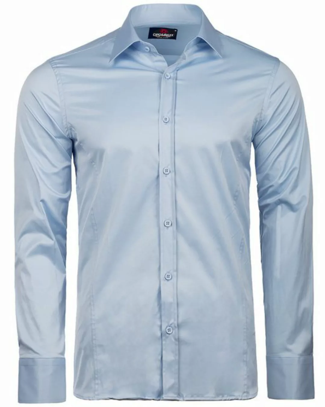 Cipo & Baxx Businesshemd Businesshemd CH166 Light Blue - Regular Fit - Lang günstig online kaufen