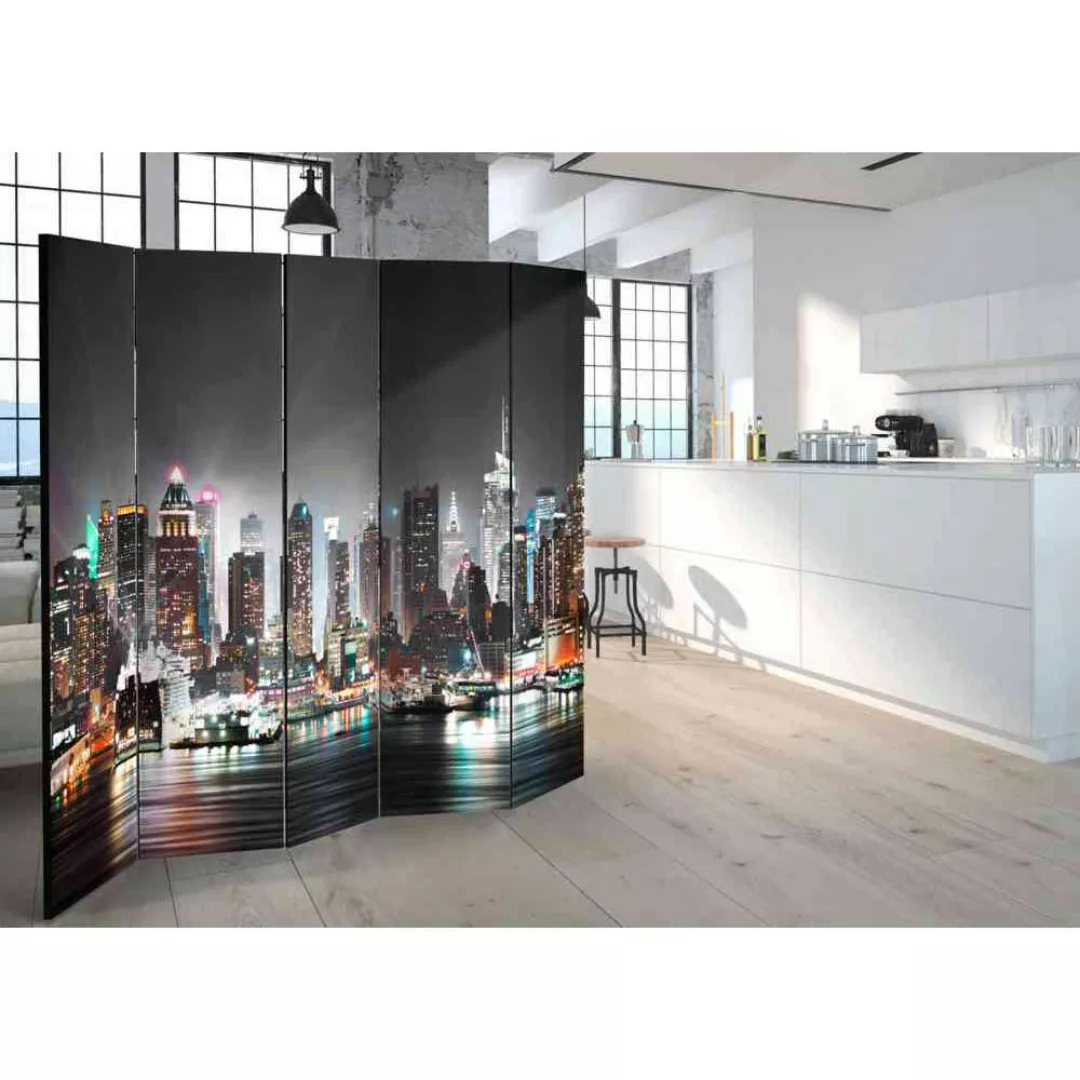 New York Motiv Paravent mit fünf Elementen 225 cm breit günstig online kaufen