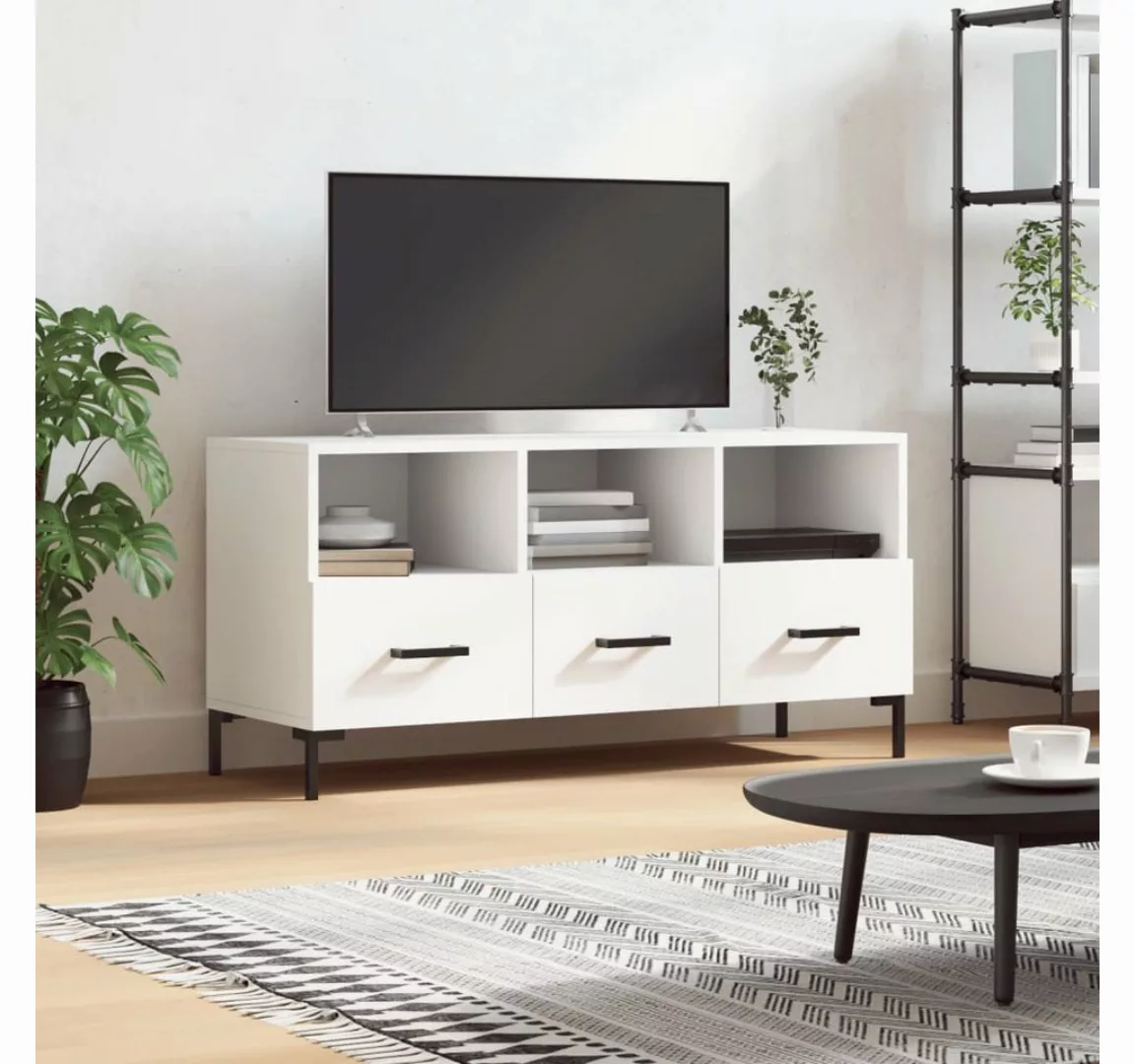 vidaXL TV-Schrank TV-Schrank Weiß 102x36x50 cm Spanplatte günstig online kaufen